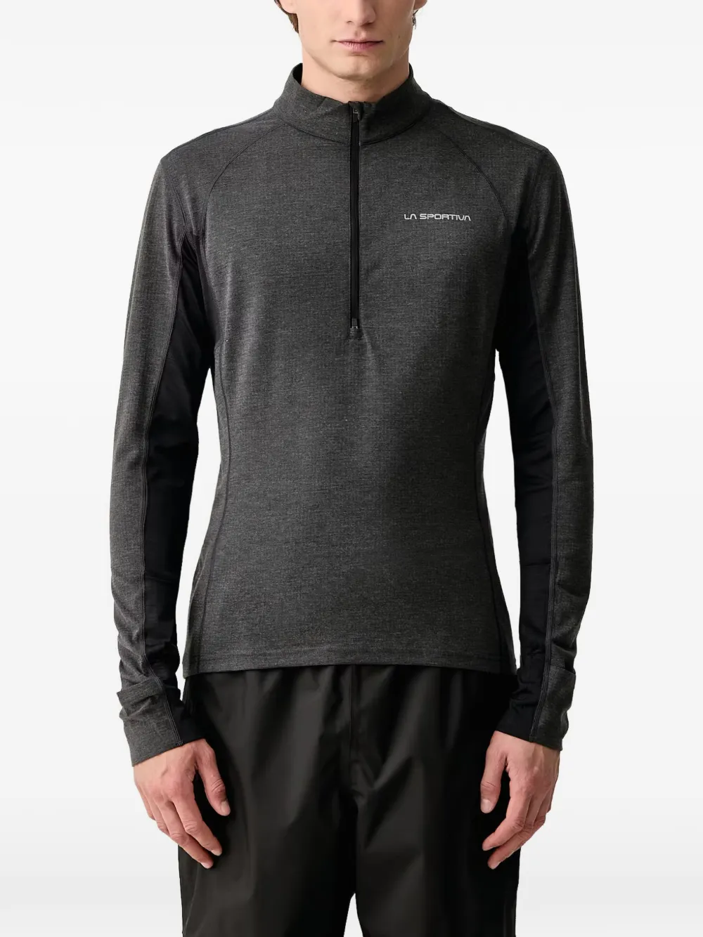 La Sportiva quarter-zip long-sleeve T-shirt Grijs