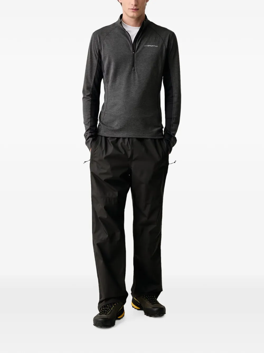 La Sportiva quarter-zip long-sleeve T-shirt Grijs