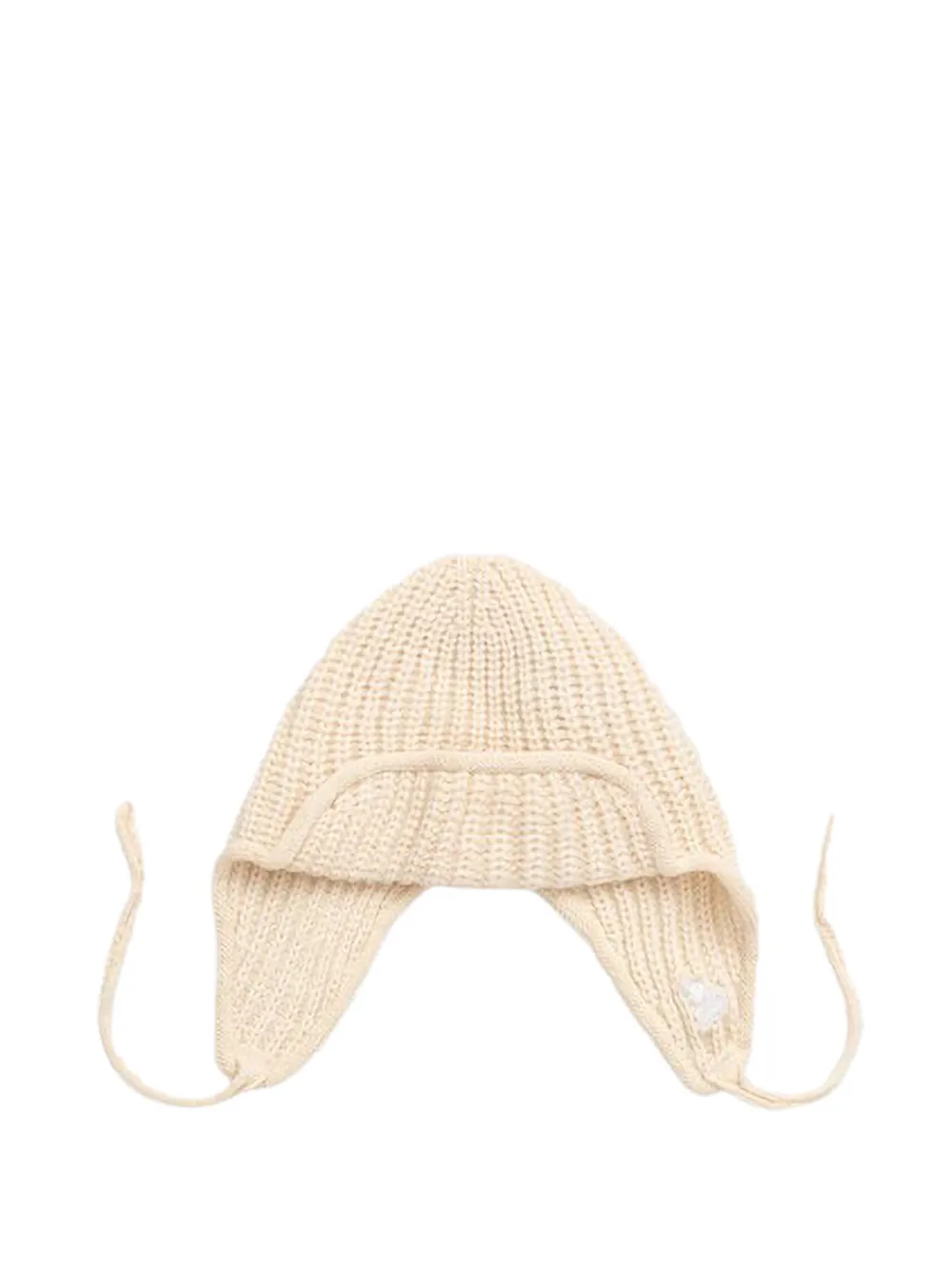 Kangol ribbed-knit ear-flap beanie hat - Blanc Kangol ribbed-knit ear-flap beanie hat - Blanc