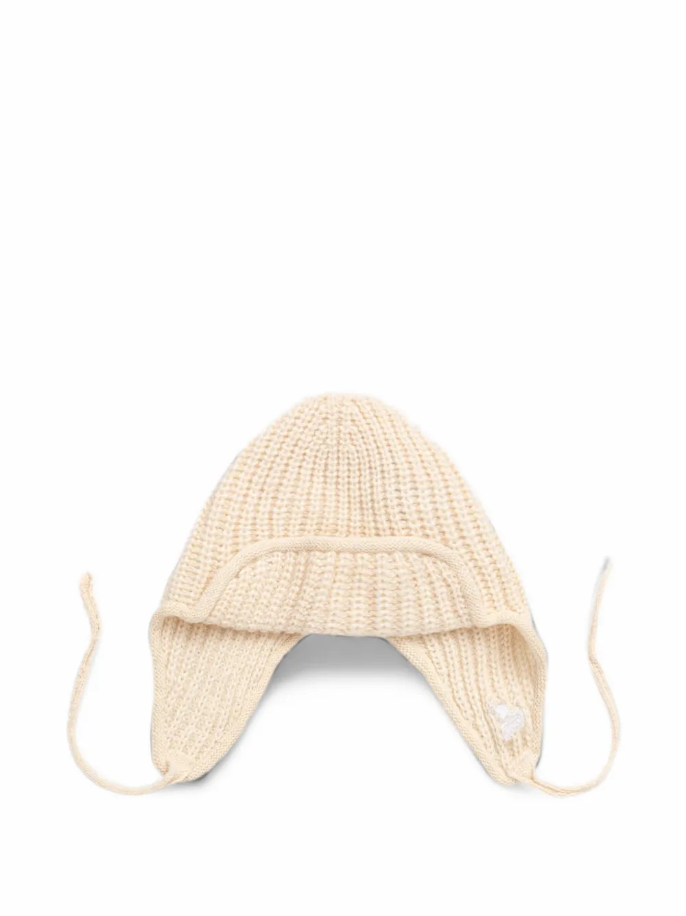 Kangol Ribgebreide muts met oorkleppen Wit