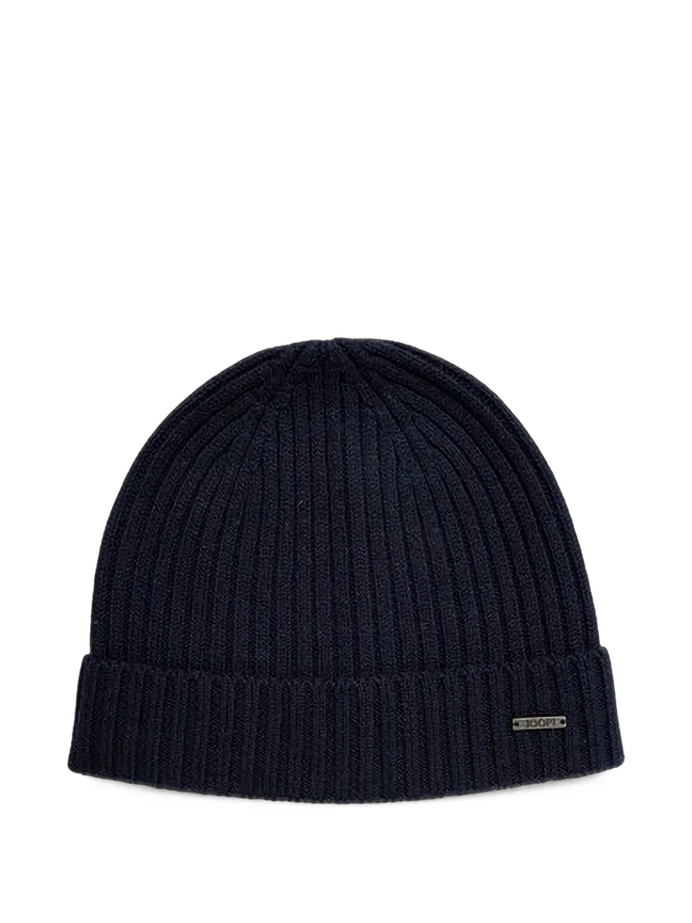 Joop! Francis ribbed-knit beanie hat - Bleu Joop! Francis ribbed-knit beanie hat - Bleu