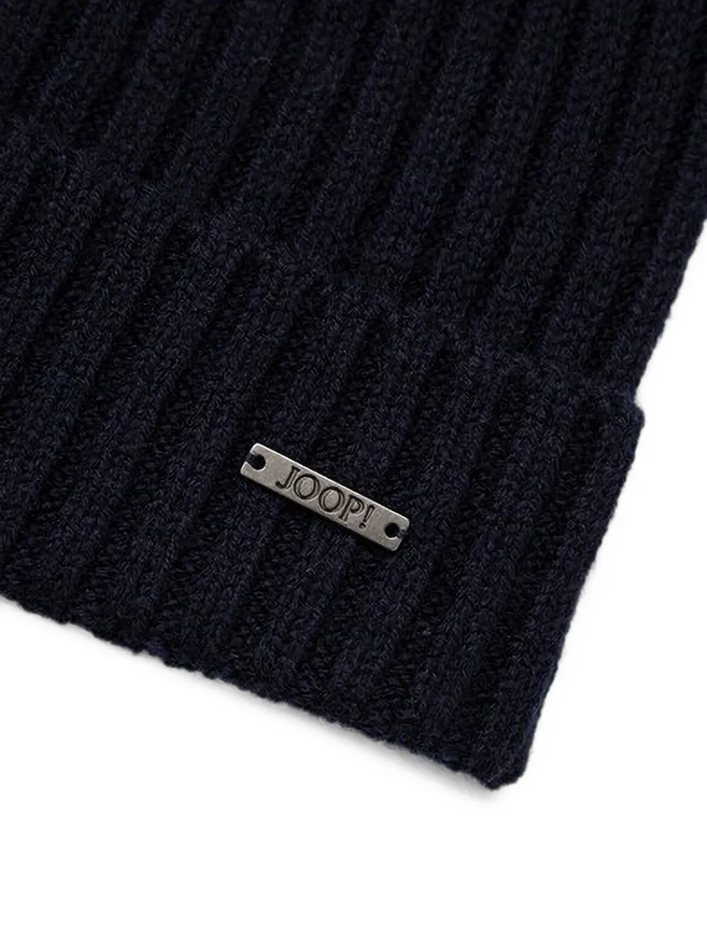 Joop! Francis ribbed-knit beanie hat Blauw