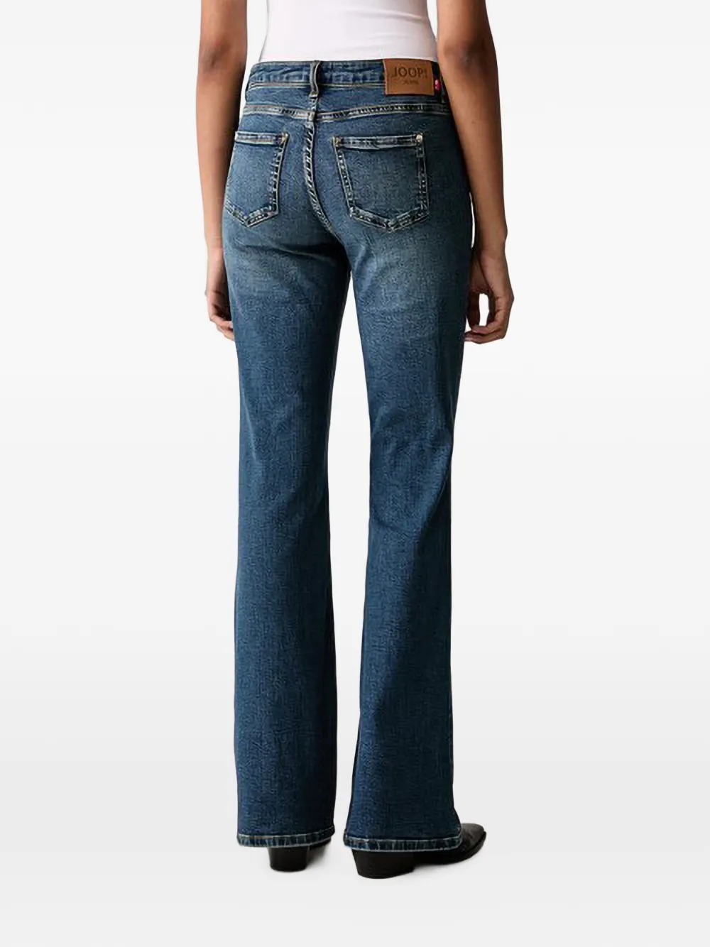 Joop! Flared jeans met vervaagd effect Blauw