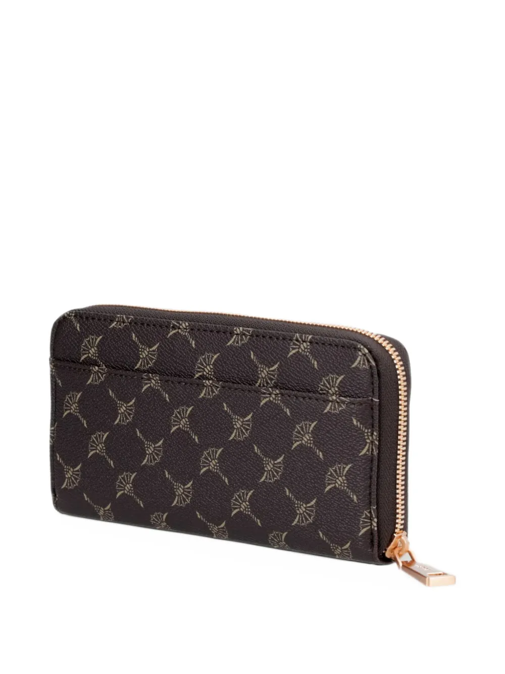 Joop! Cortina portemonnee met ritssluiting rondom en monogram-print Bruin
