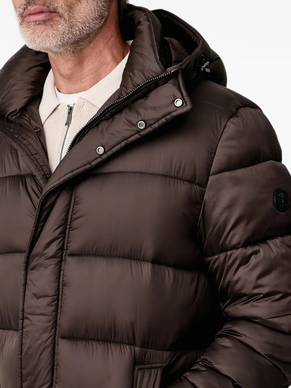 Joop! padded hooded coat Bruin