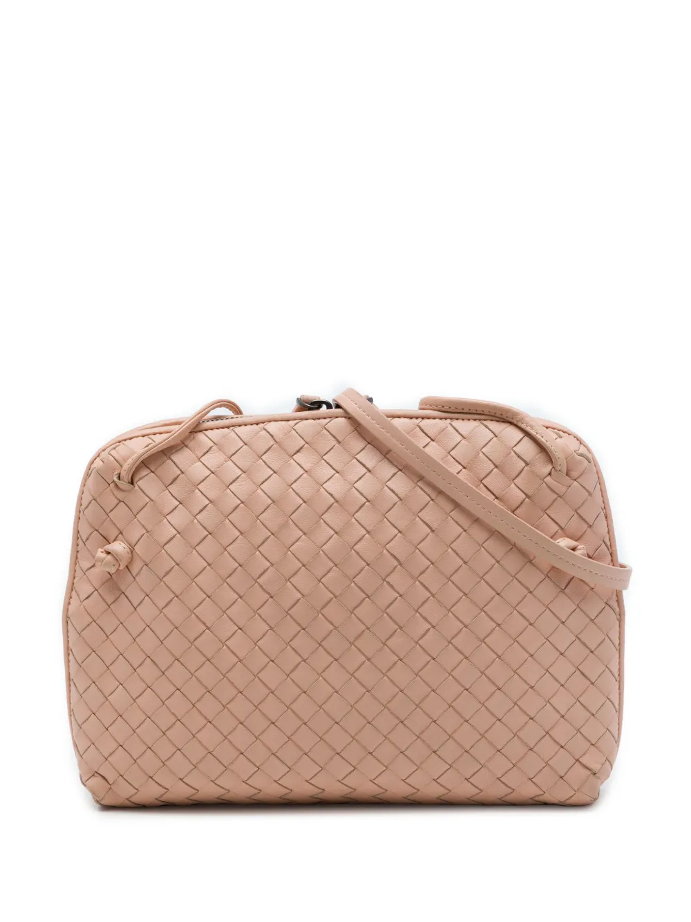 Bottega Veneta Pre-Owned 2012-2026 Nappa Intrecciato Nodini crossbody bag - Rosa
