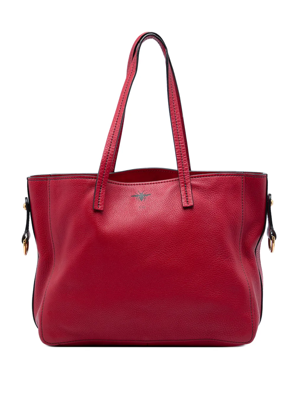 Christian Dior Pre-Owned 2017 Medium Grained Calfskin D Bee Shopper Tote satchel - Rot