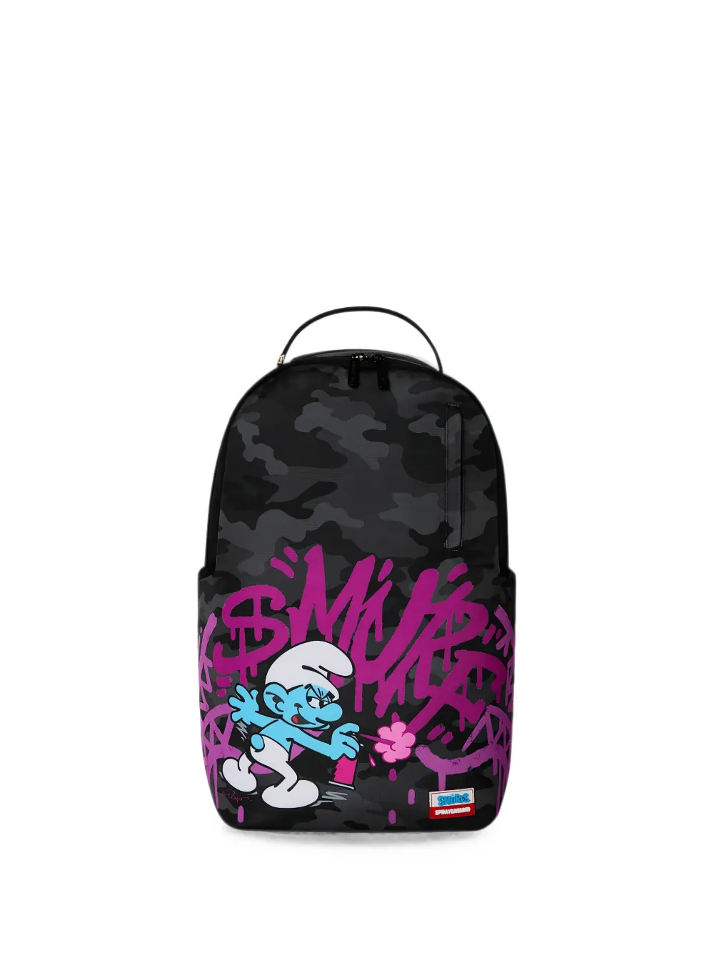 sprayground kid Smurfs camouflage-print backpack - Nero