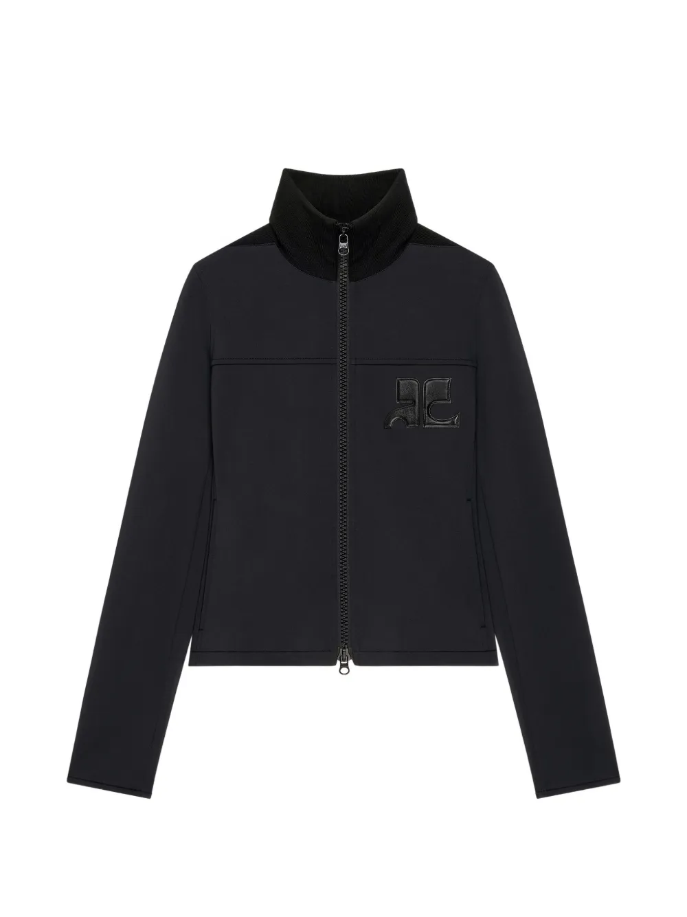 Courrèges Jack met logopatch Zwart