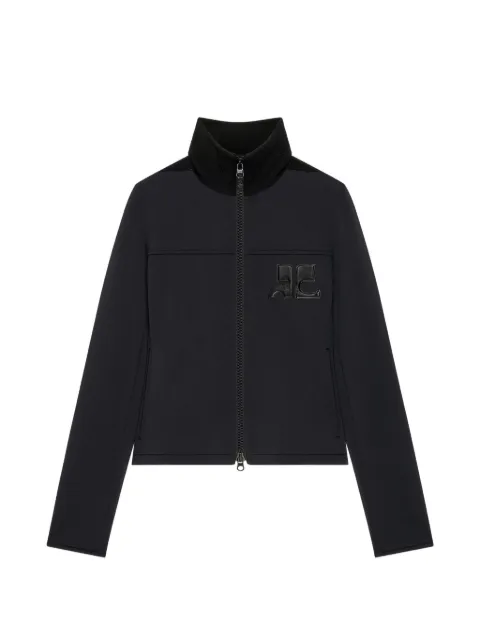 Courrèges logo-patch zipped jacket