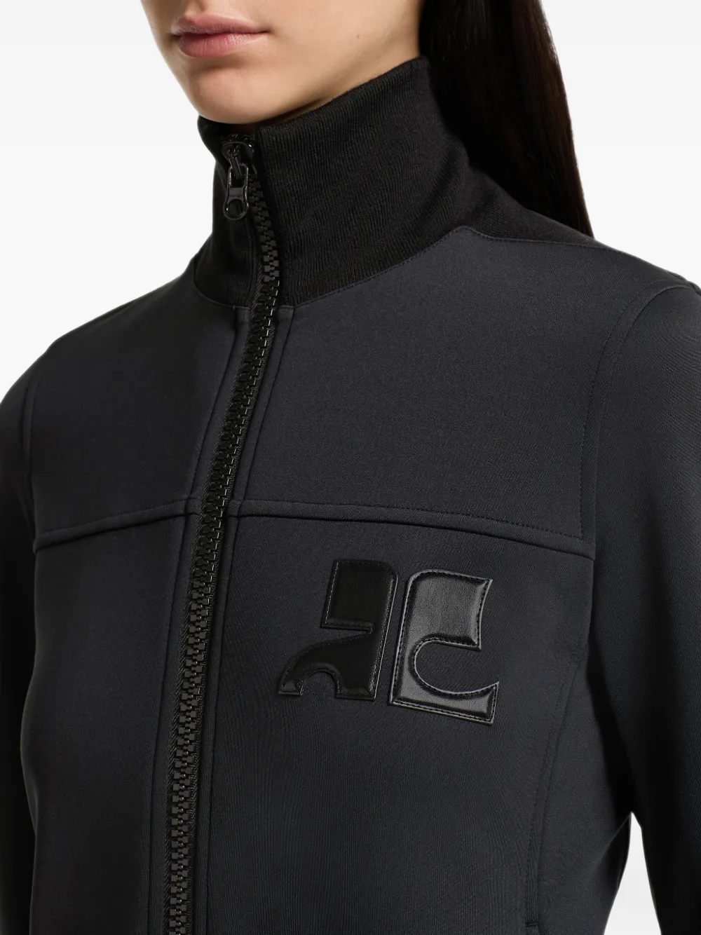 Courrèges Jack met logopatch Zwart