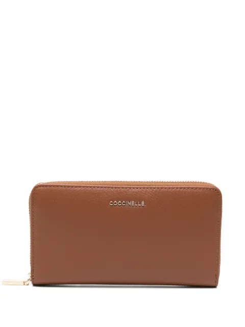 Coccinelle logo-plaque leather wallet