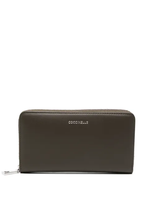 Coccinelle logo-plaque leather wallet