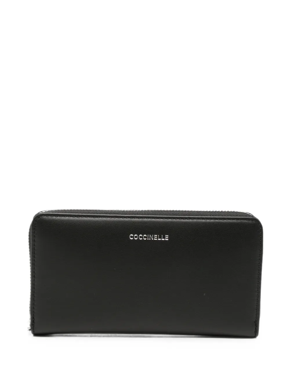 Coccinelle logo-plaque zip-around wallet - Nero