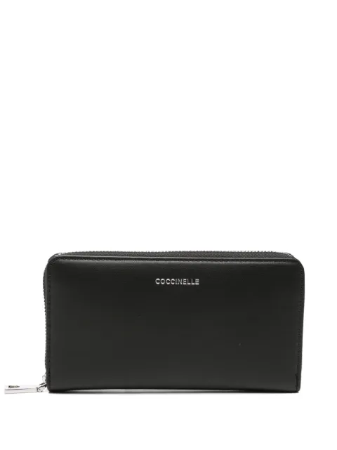 Coccinelle logo-plaque zip-around wallet