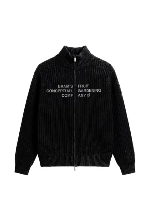 Bram’s Fruit ribbed-knit zip-up cardigan