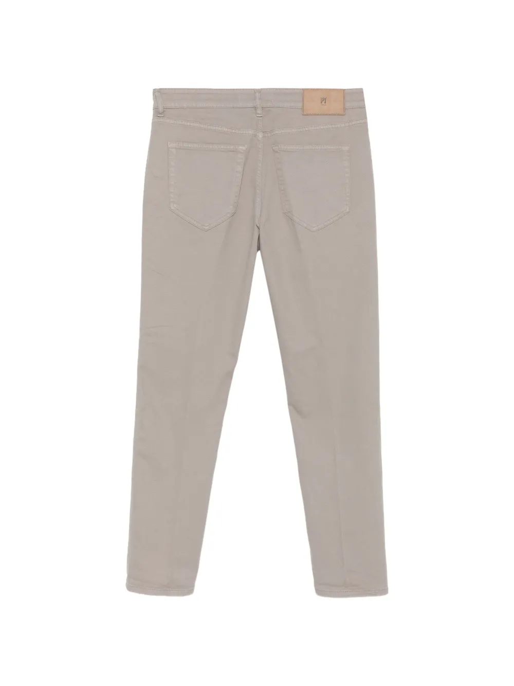 PT Torino Broek met toelopende pijpen en logopatch Beige