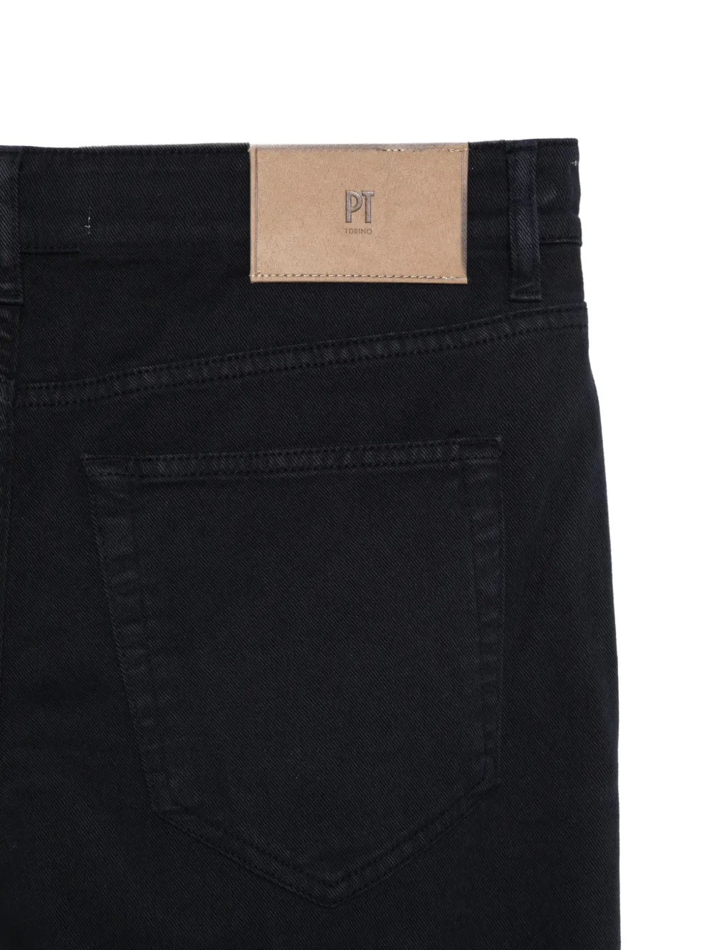 PT Torino Broek met toelopende pijpen Zwart