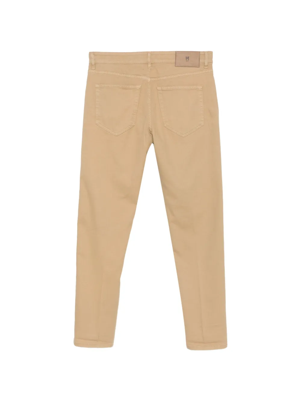 PT Torino logo-patch slim-fit trousers Beige