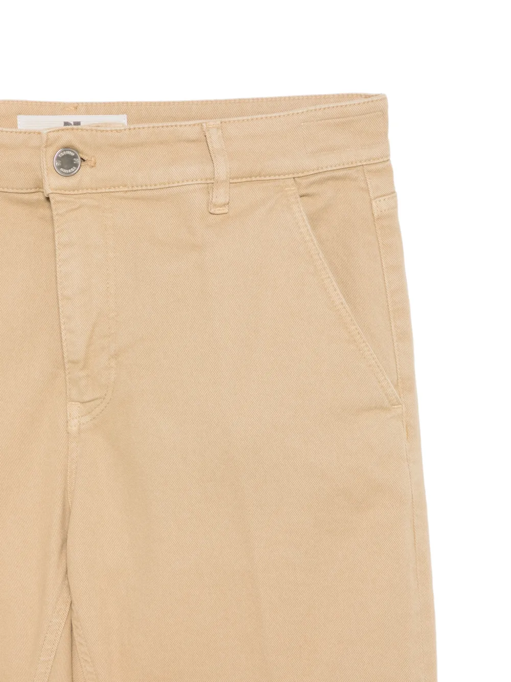PT Torino logo-patch slim-fit trousers Beige