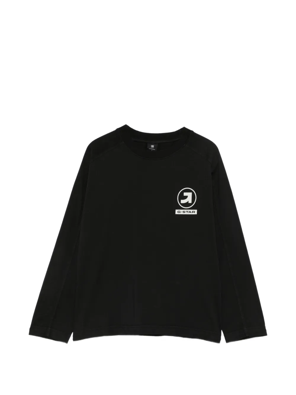G-STAR RAW KIDS Felpa con logo e maniche raglan - Nero