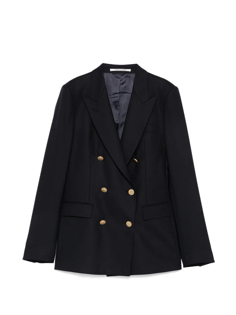 Tagliatore double-breasted peak-lapel jacket - Bleu
