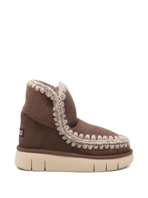 Mou botines con ribete de crochet