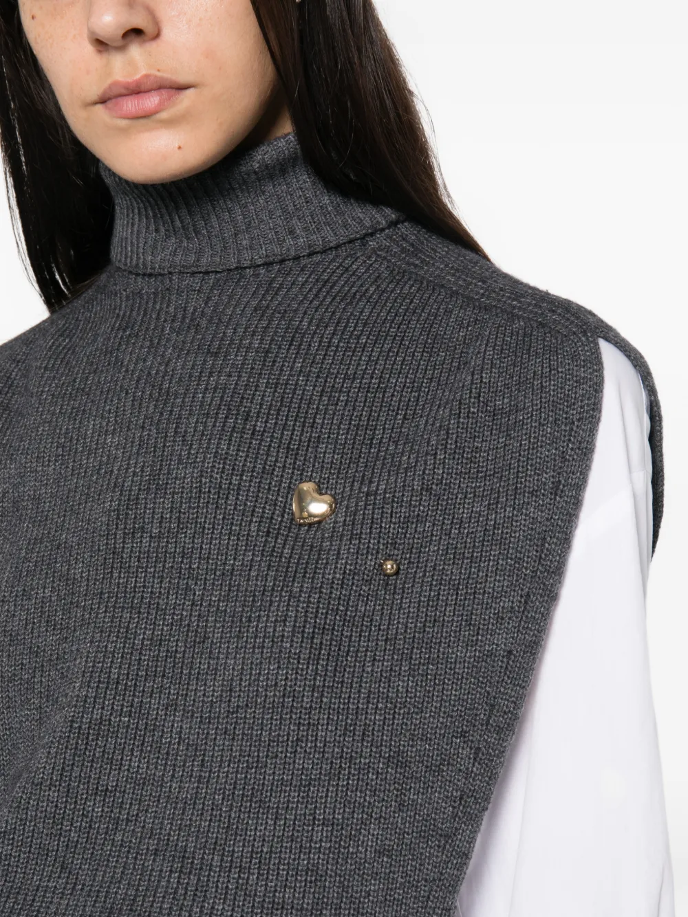 TWINSET Ribgebreide mini-jurk Grijs