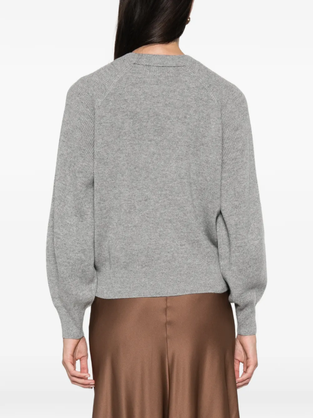 Brunello Cucinelli raglan-sleeve sweater Grijs