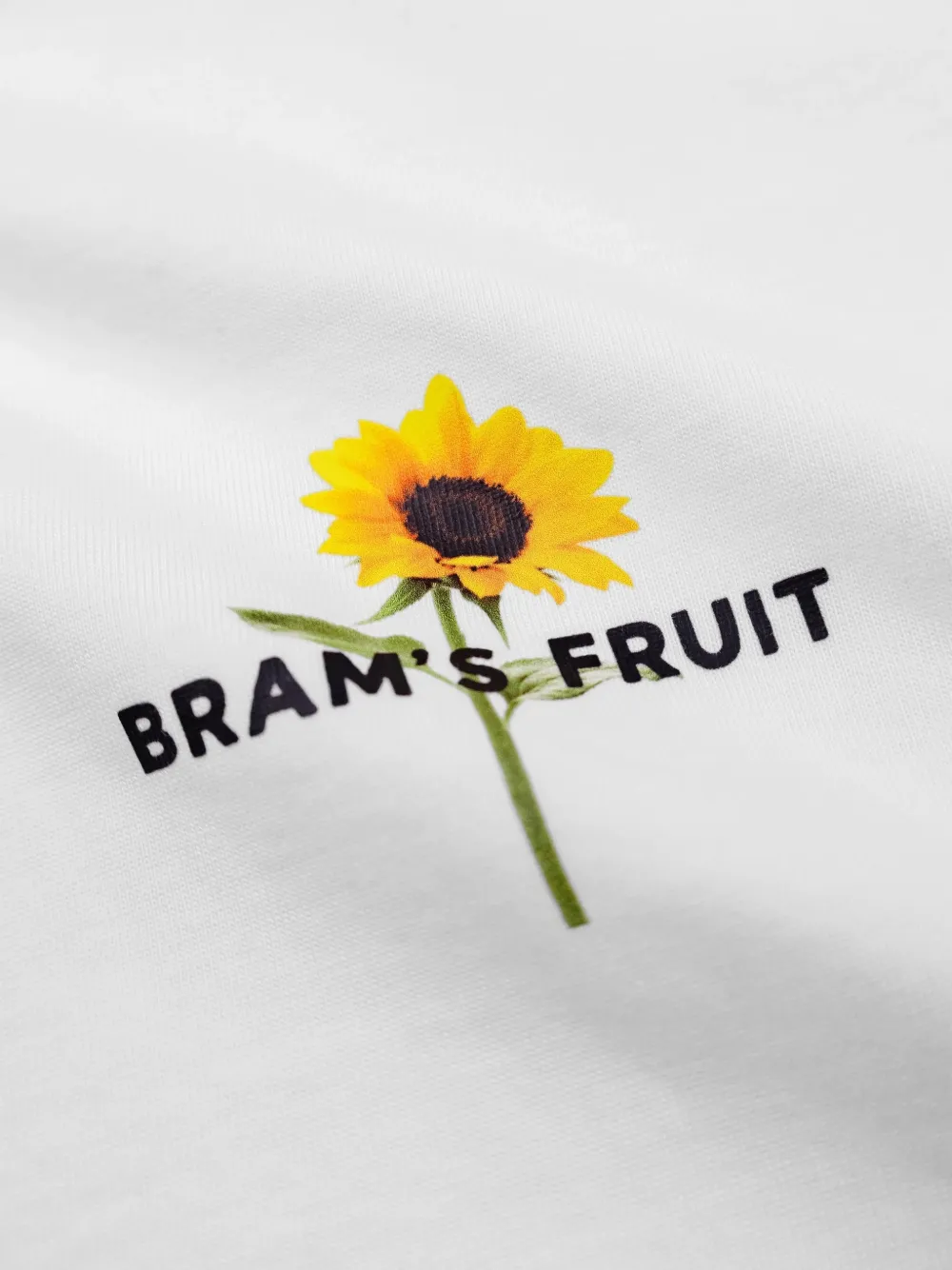 Bram s Fruit T-shirt met zonnebloemprint Wit