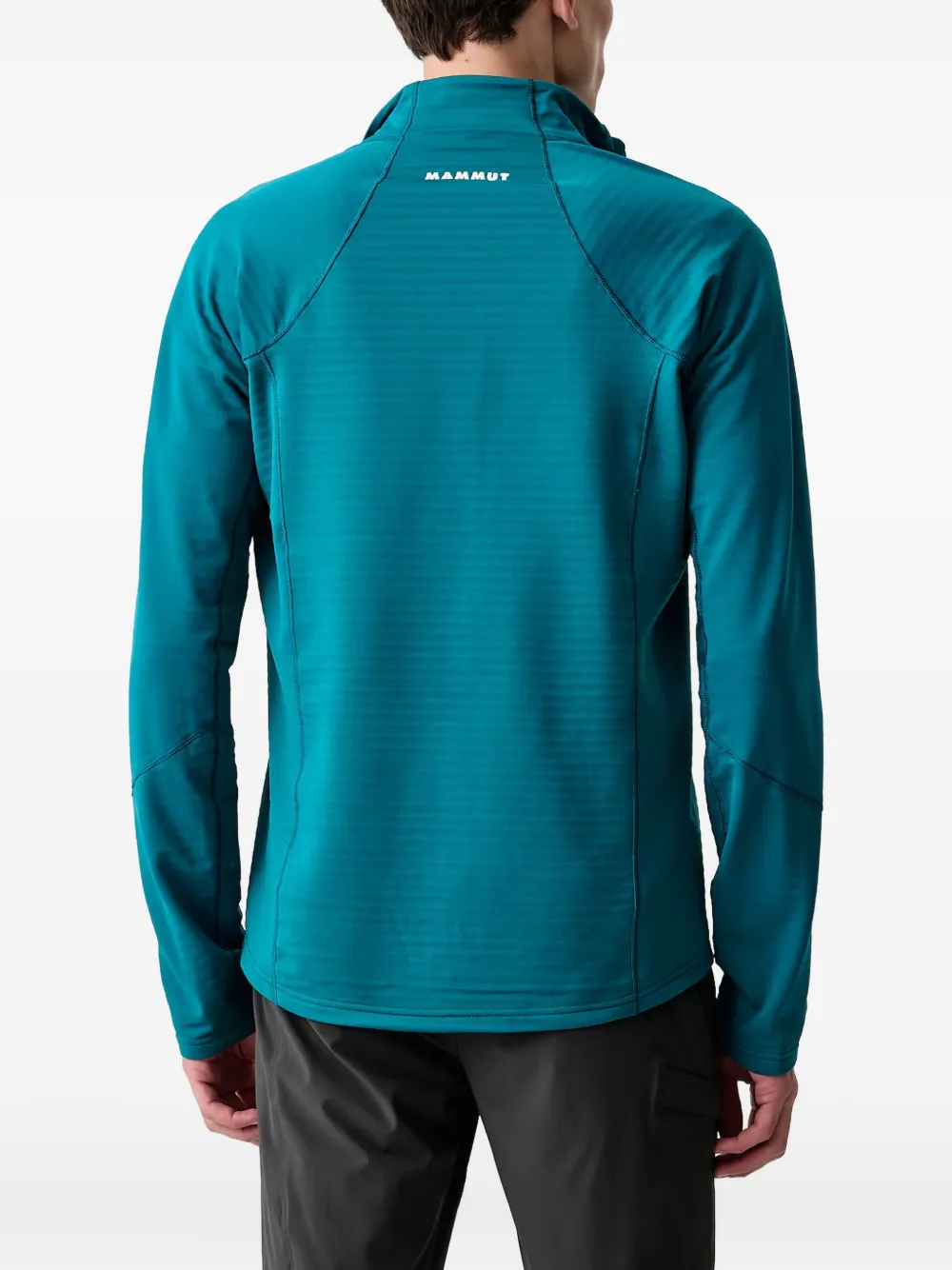 Mammut Taiss ML sweater met logo-print en rits Blauw
