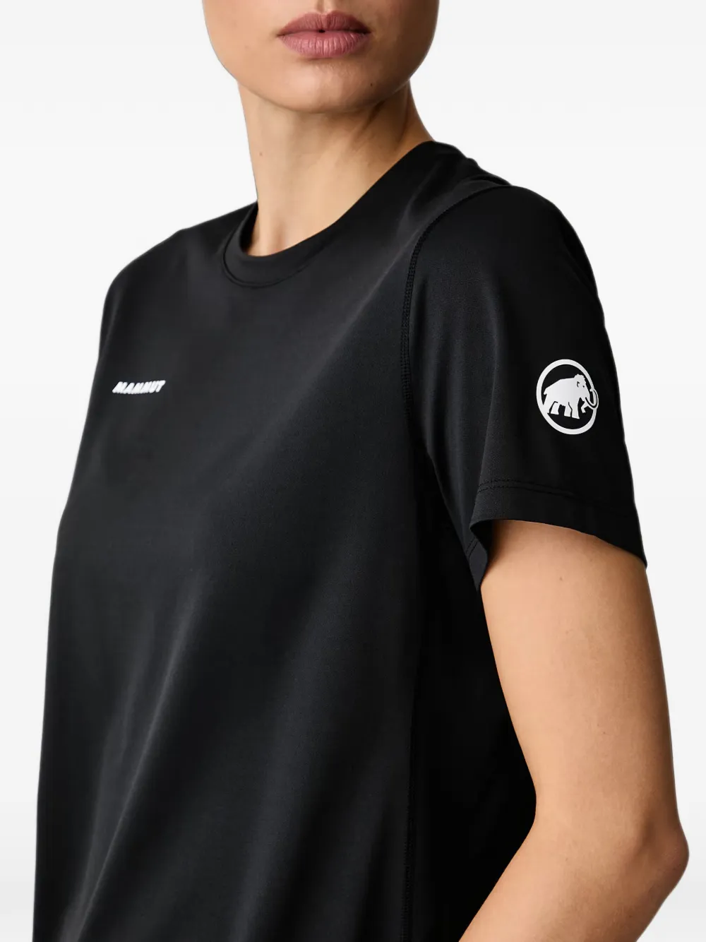 Mammut Selun FL T-shirt met logo-print Zwart