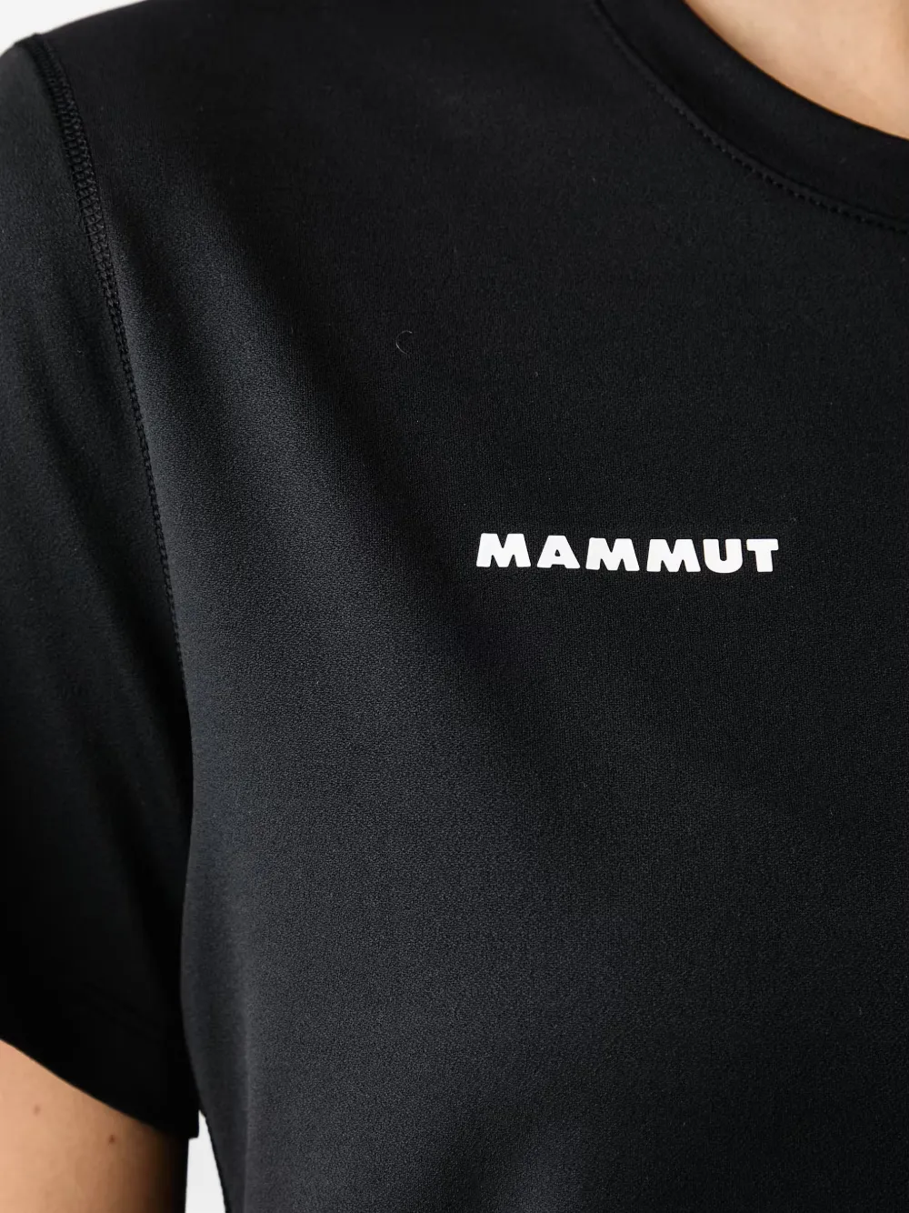 Mammut Selun FL T-shirt met logo-print Zwart
