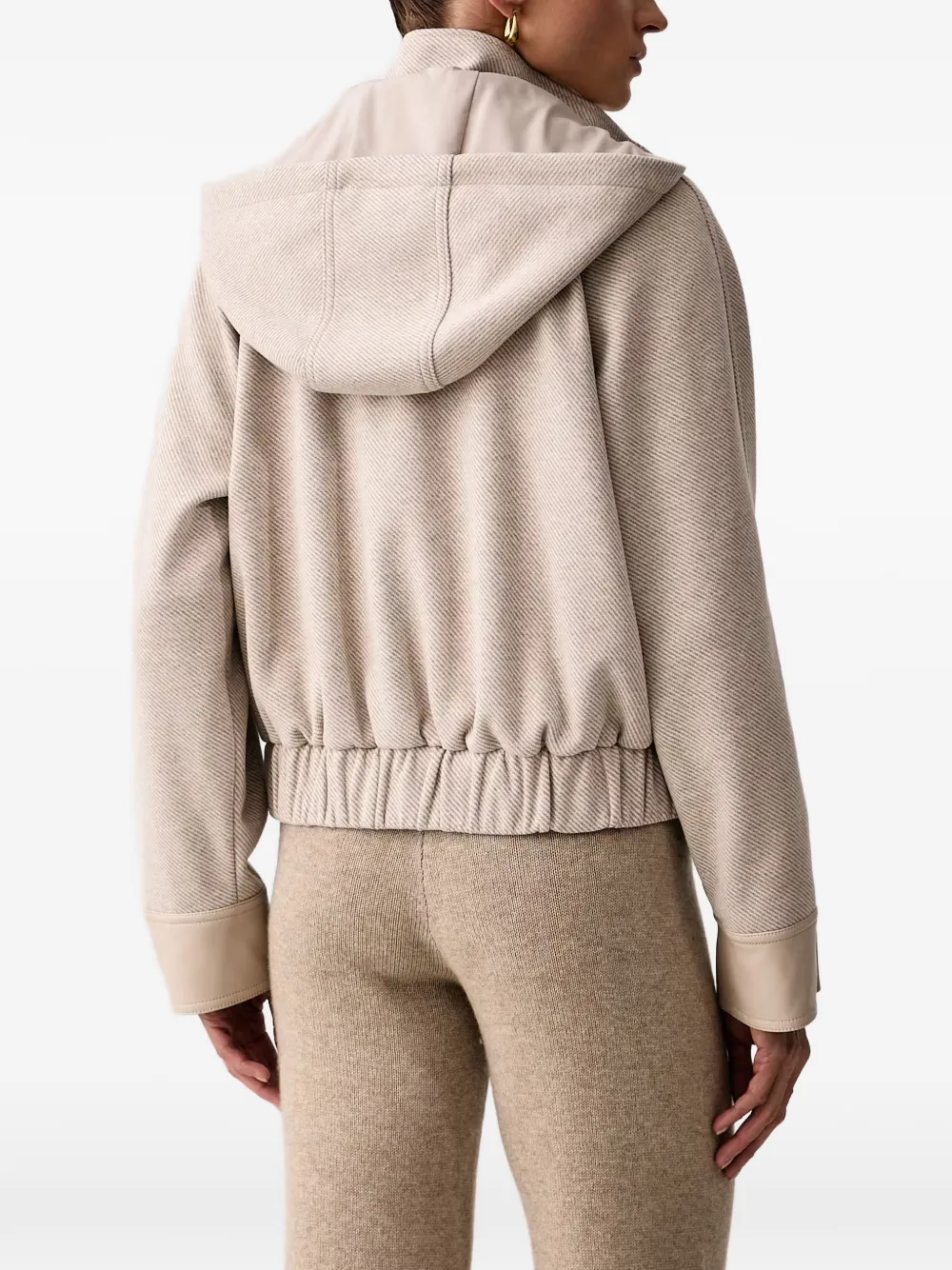LIU JO Twill jack met capuchon Beige