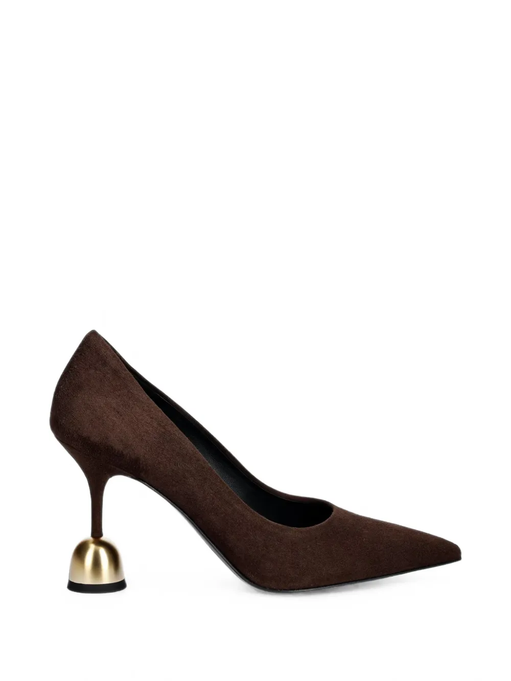 Vanda Novak Athena Suede Pumps In Brown