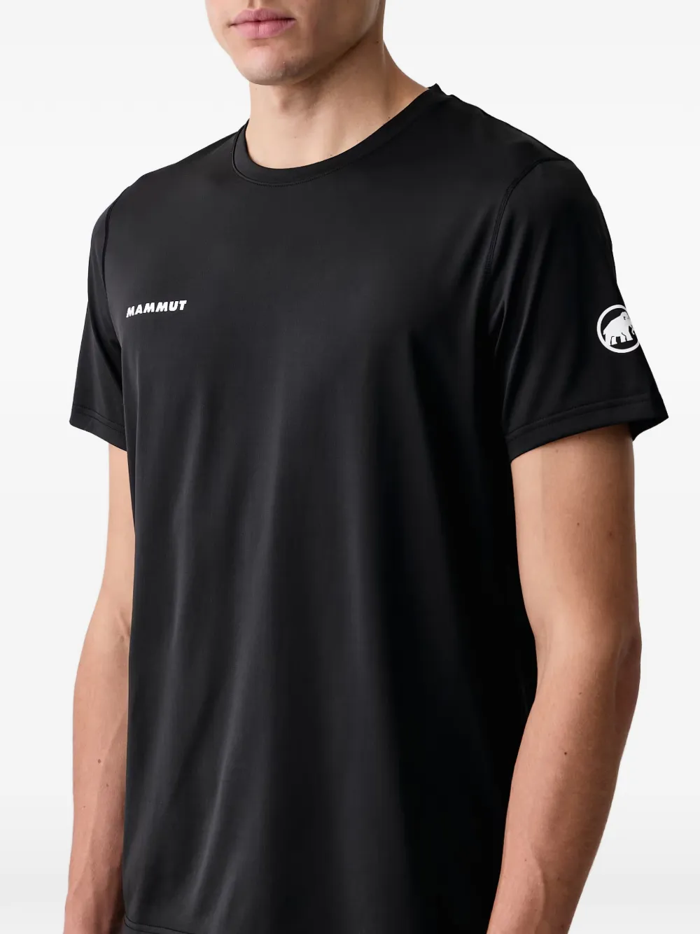 Mammut Selun FL T-shirt met logo-print Zwart