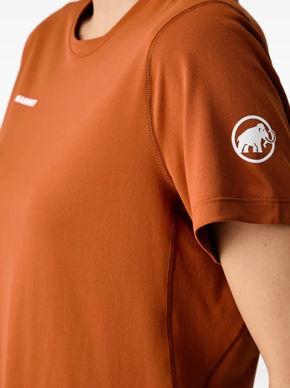 Mammut Selun FL T-shirt met logo-print Oranje