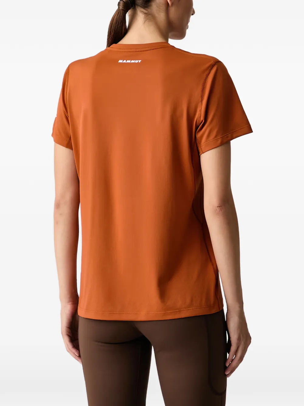 Mammut Selun FL T-shirt met logo-print Oranje