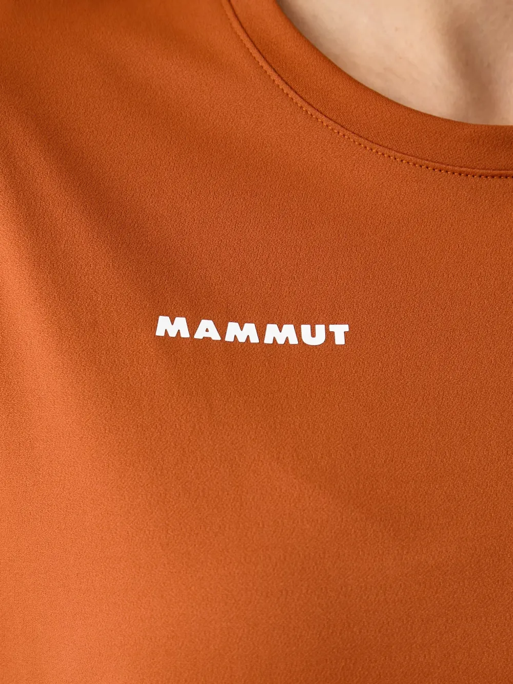 Mammut Selun FL T-shirt met logo-print Oranje