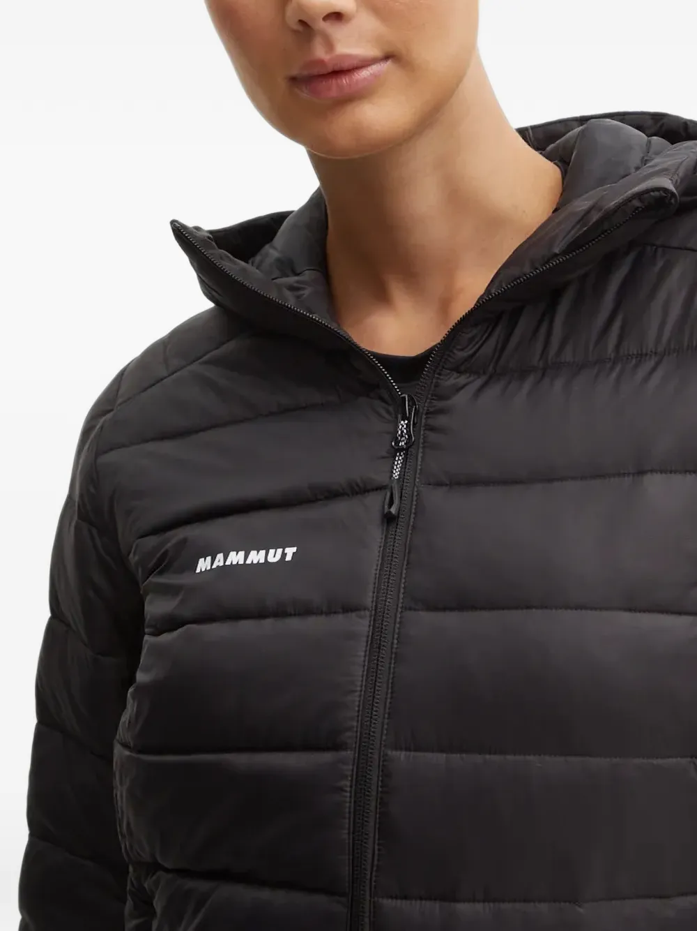 Mammut quilted hooded jacket Zwart