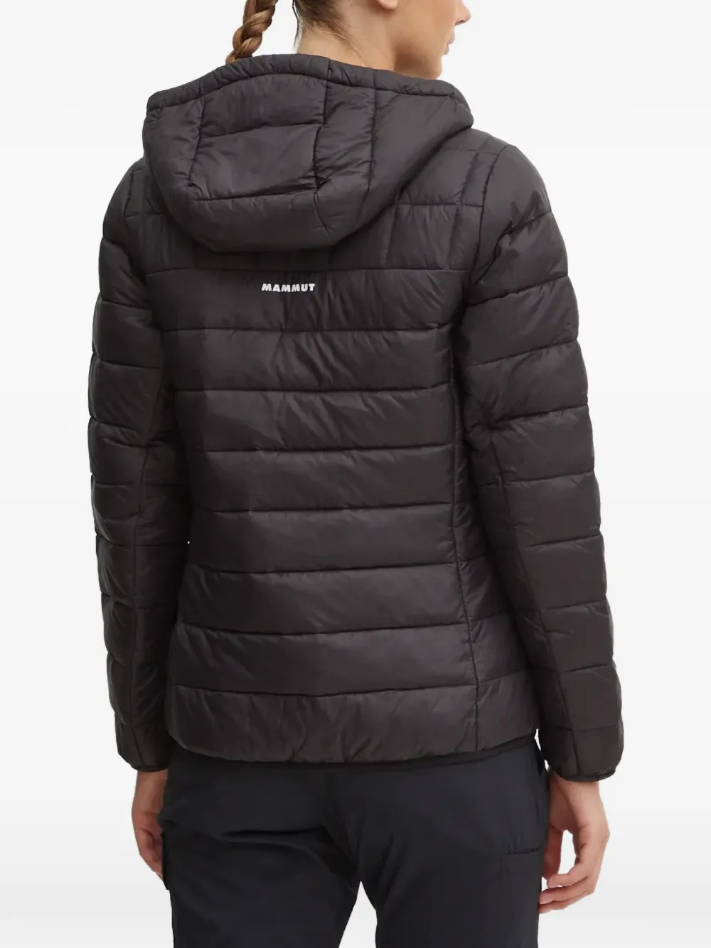 Mammut quilted hooded jacket Zwart