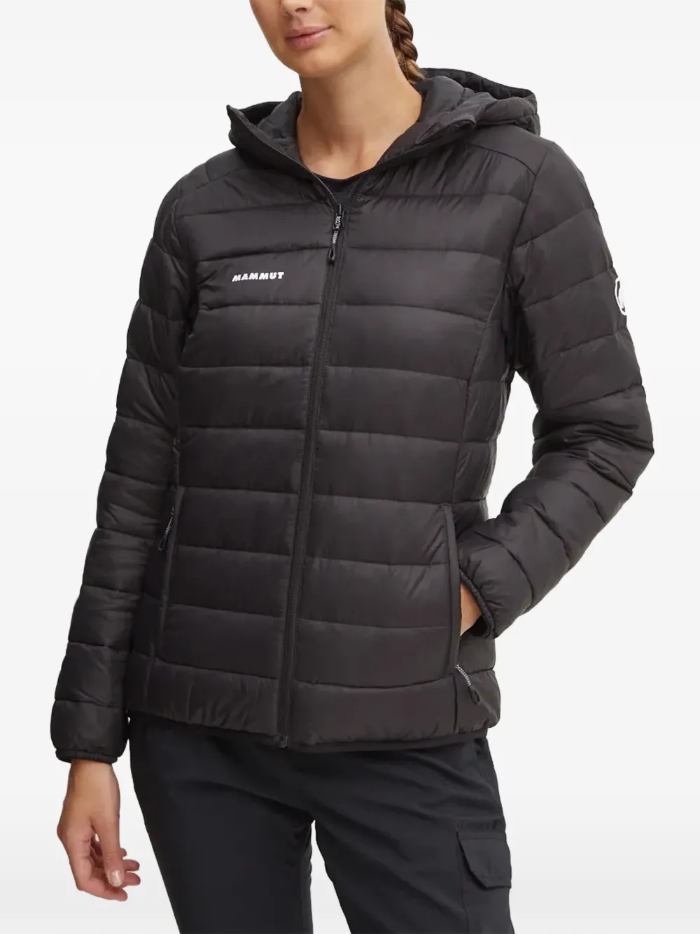 Mammut quilted hooded jacket - Schwarz