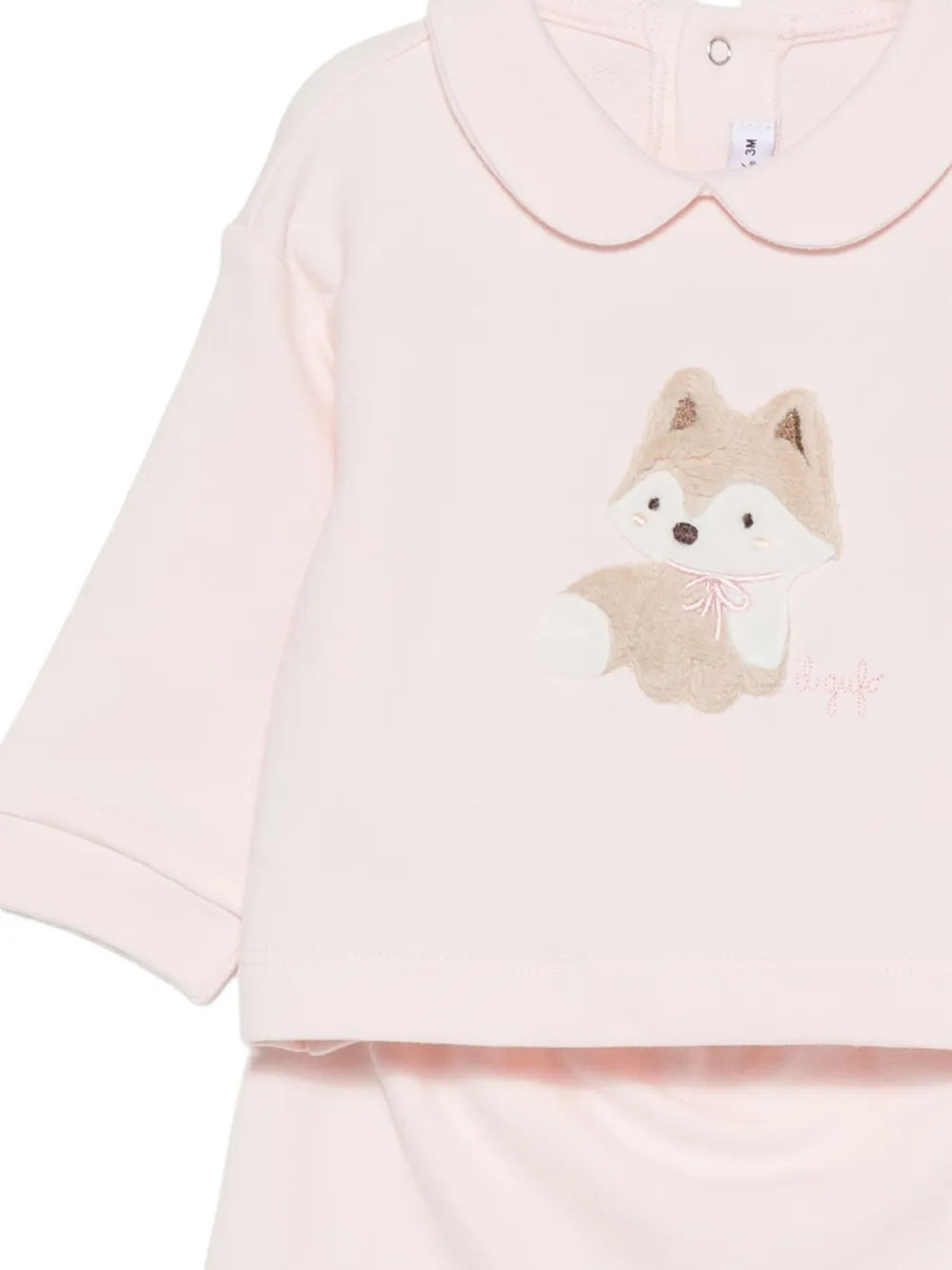 Il Gufo fox-patch Peter Pan collar pyjamas Roze