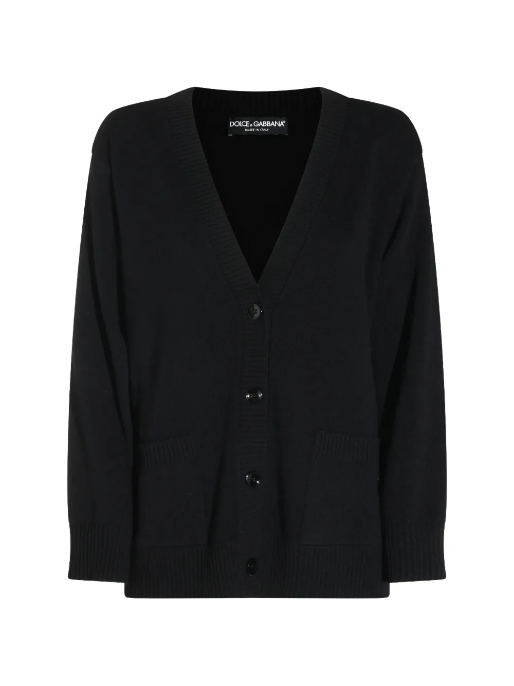 Dolce & Gabbana V-neck button-up cardigan - Black