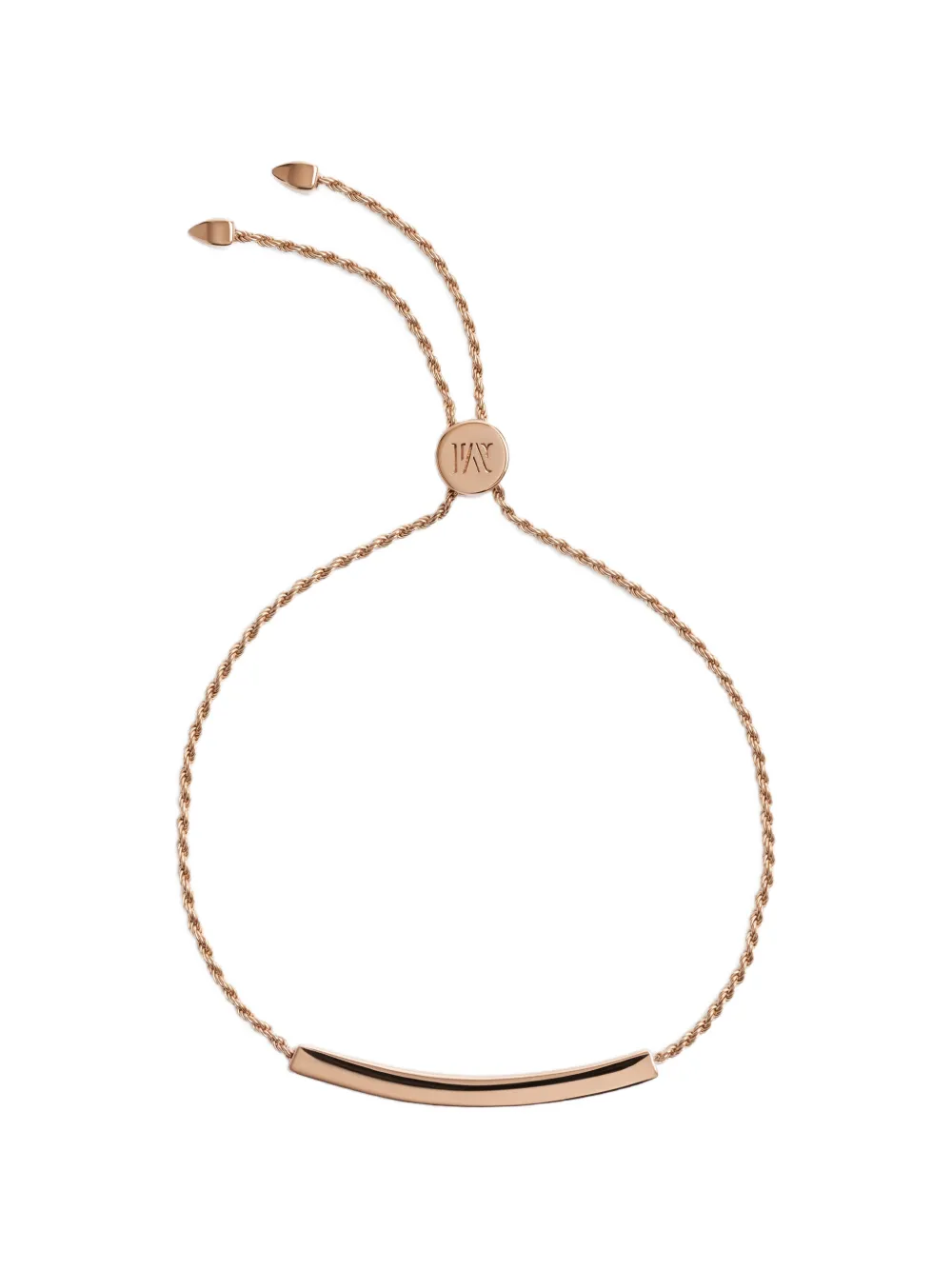 Monica Vinader Bracciale Friendship Linear a catena con diamanti - Oro