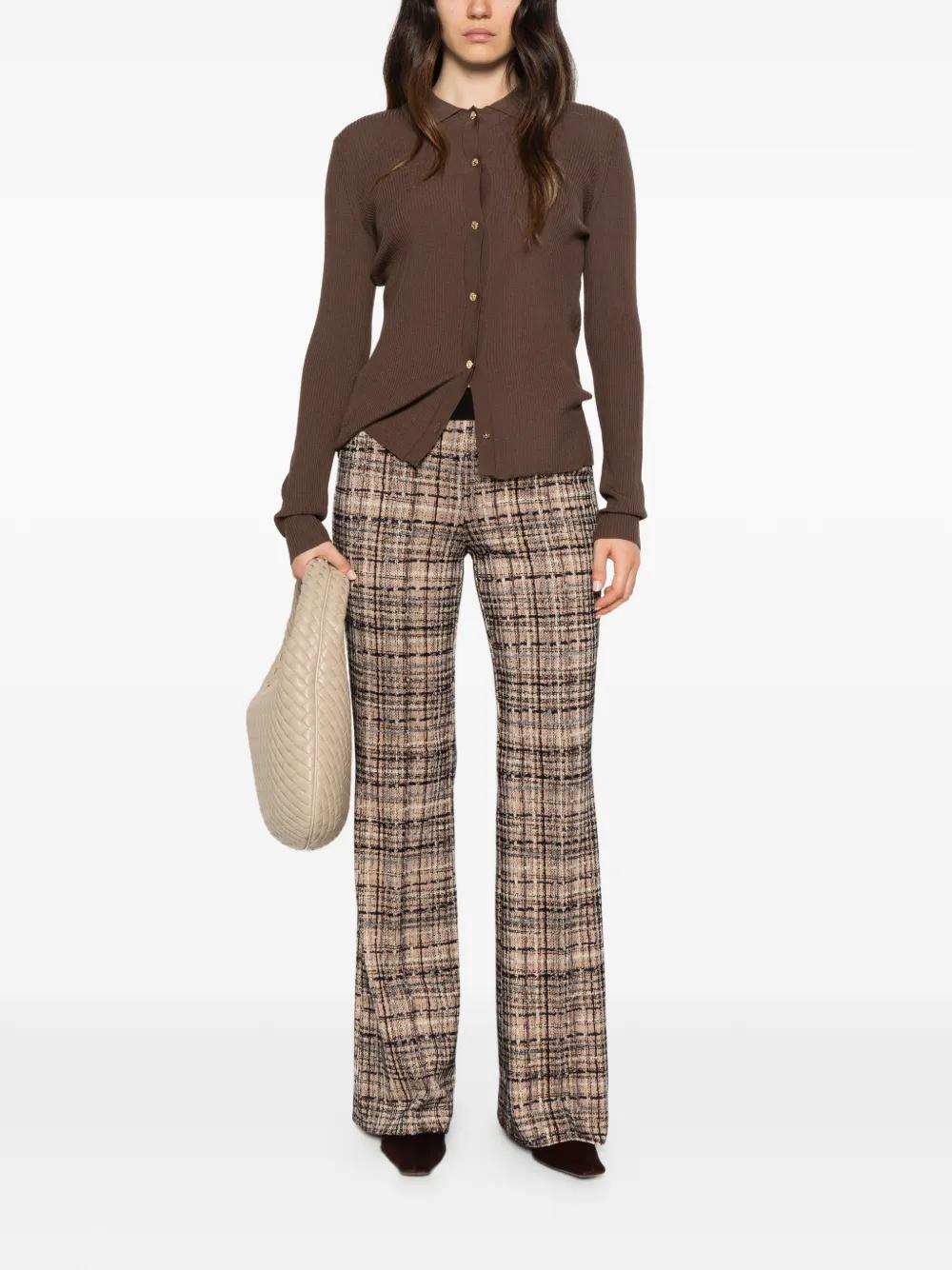 'S Max Mara Limone ribbed-knit cardigan Bruin