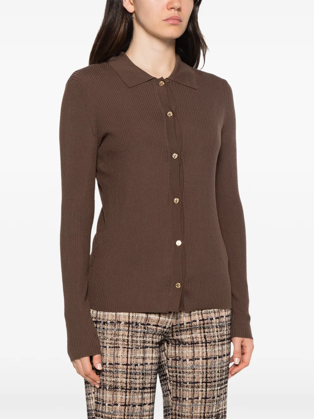 'S Max Mara Limone ribbed-knit cardigan Bruin
