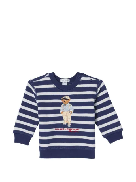 POLO RALPH LAUREN KIDS Polo Bear striped sweatshirt