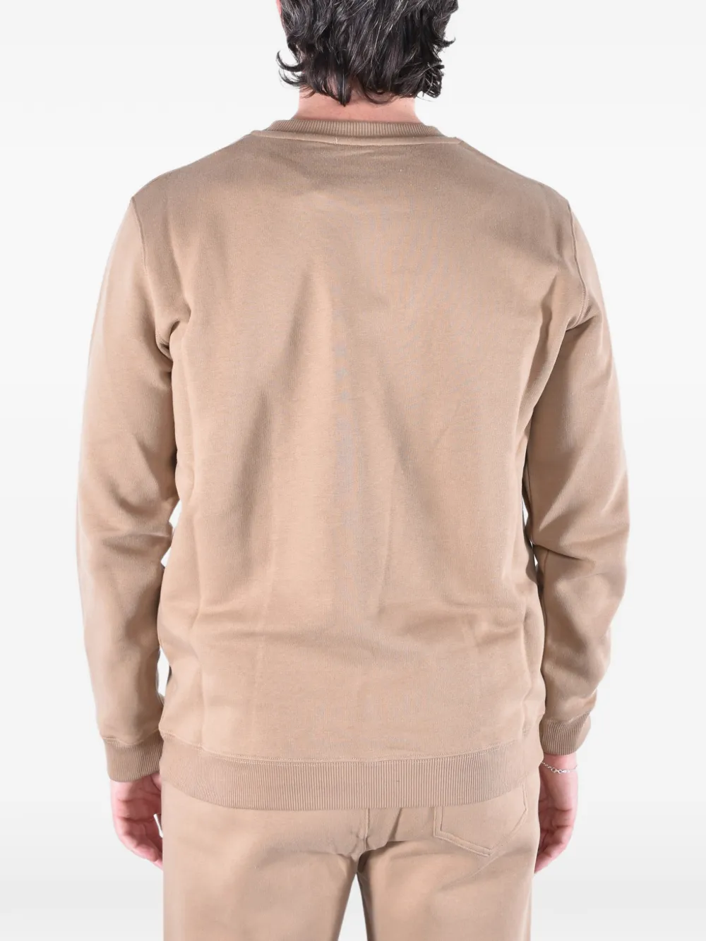 DONDUP Sweater met geborduurd logo Beige