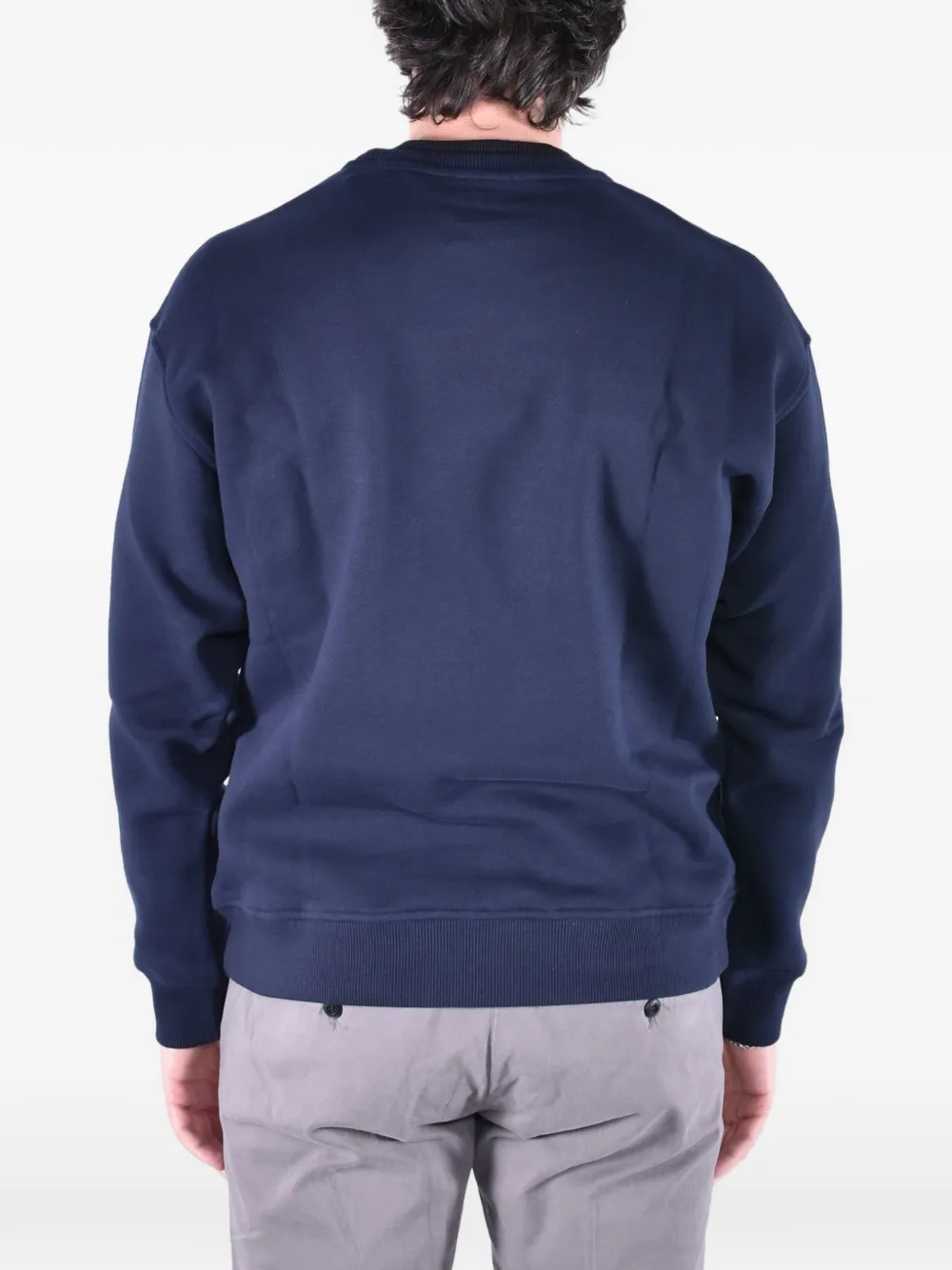 DONDUP ribbed-fleece sweatshirt Blauw